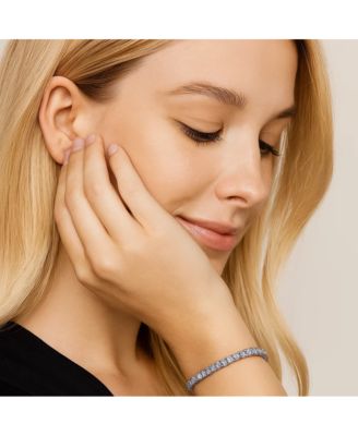 Princess Cut Cubic Zirconia Tennis Bracelet