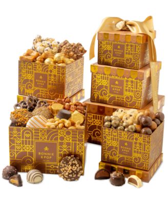 Bonnie & Pop - Holiday Copper Gift Tower, 3 Boxes
