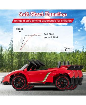 Licensed Lamborghini 4WD Kids Ride-on Sports Car 12V Battery Powered 2.4G Remote