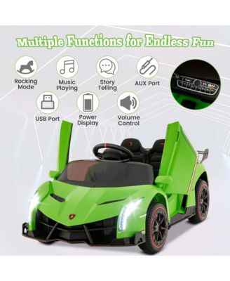 Licensed Lamborghini 4WD Kids Ride-on Sports Car 12V Battery Powered 2.4G Remote