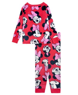 Girls' 2T-4T Print Top and Pants Pajama, 2-Piece Set