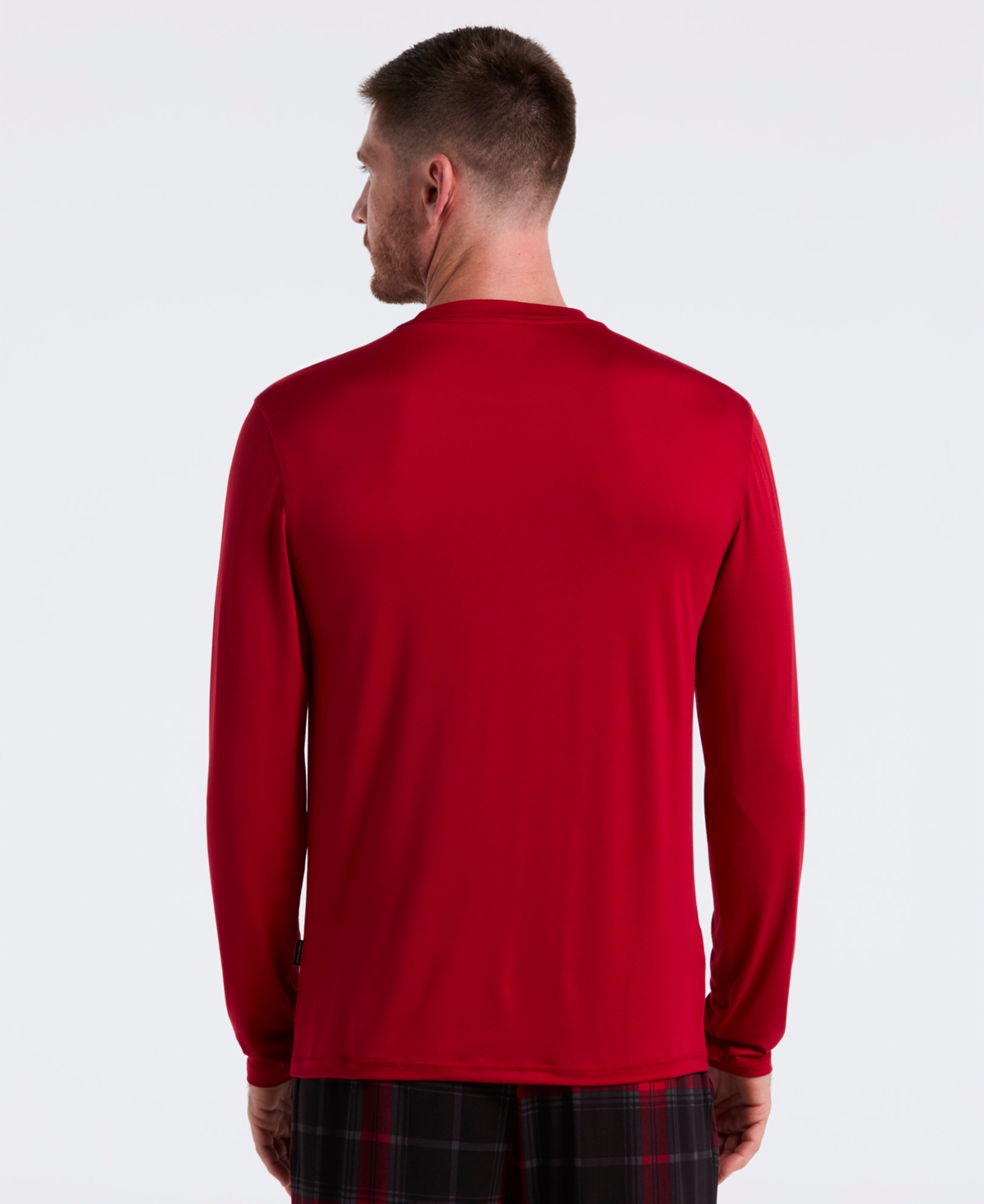 Perry Ellis Portfolio Men's Deluxe Touch Knit Crewneck Shirt In Red