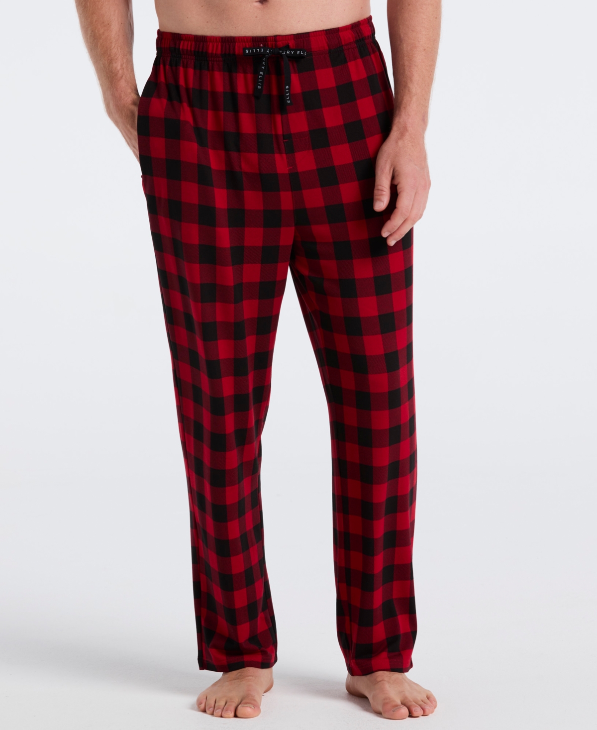Perry Ellis Portfolio Men's Deluxe Touch Buffalo Plaid Sleep Pants