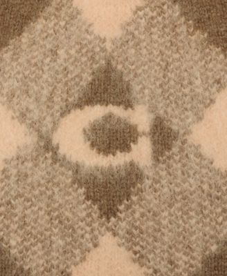 Women's Argyle Knit Beanie Hat