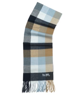 Women's Multicolored Check Muffler Scarf