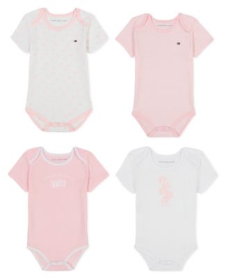 Baby Girls' Bodysuit, 4-Piece Set