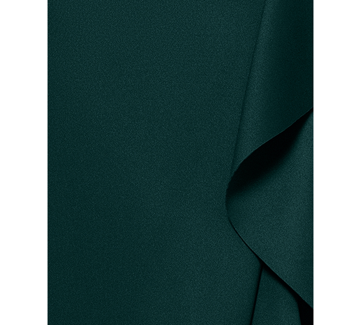 Xscape Petite Gathered-waist One-shoulder Evening Gown In Green