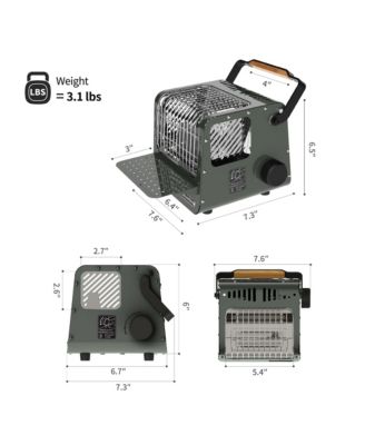 3 in 1 Portable Heater&Stove,50oz Outdoor Gas Stove,Camping Heaters,Heater Warming Stove,Adjustable Temperature,Over-Voltage Protection