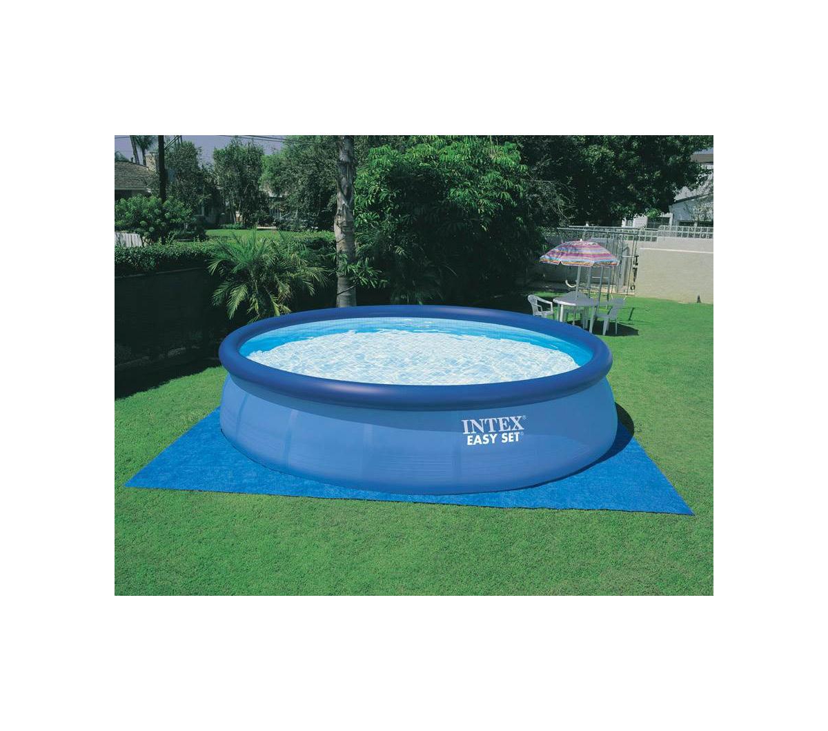 Intex 48in x 18ft Inflatable Above Ground Pool with Ladder, Pump & Cover