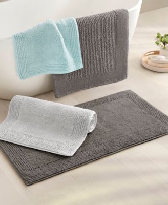 Splendor Reversible Tufted Cotton Bath Rug, 21" x 34"