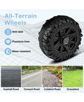 12V Kids Ride on Truck Car with Remote Control Threaded Wheels and 3 Speeds