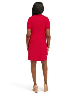 Women's Short Sleeve Crewneck Dress