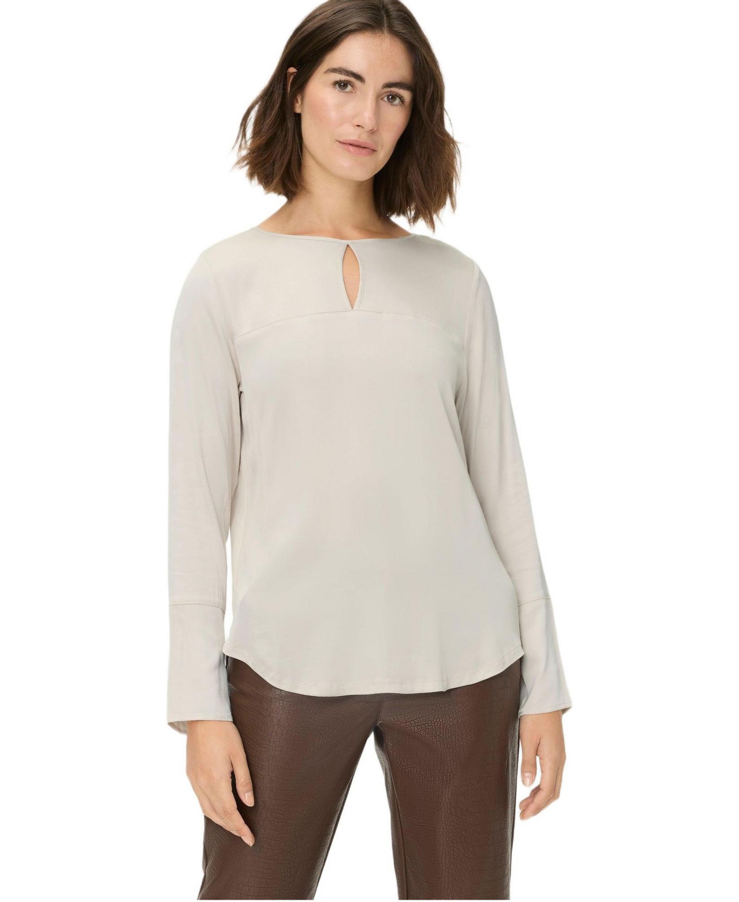 Women's Mixed Media Blouse