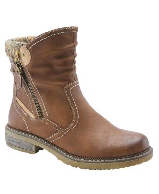 Wibea Slouch Shaft Water-Resistant Booties with Sweater Cuff & Shock-Absorbing Sole