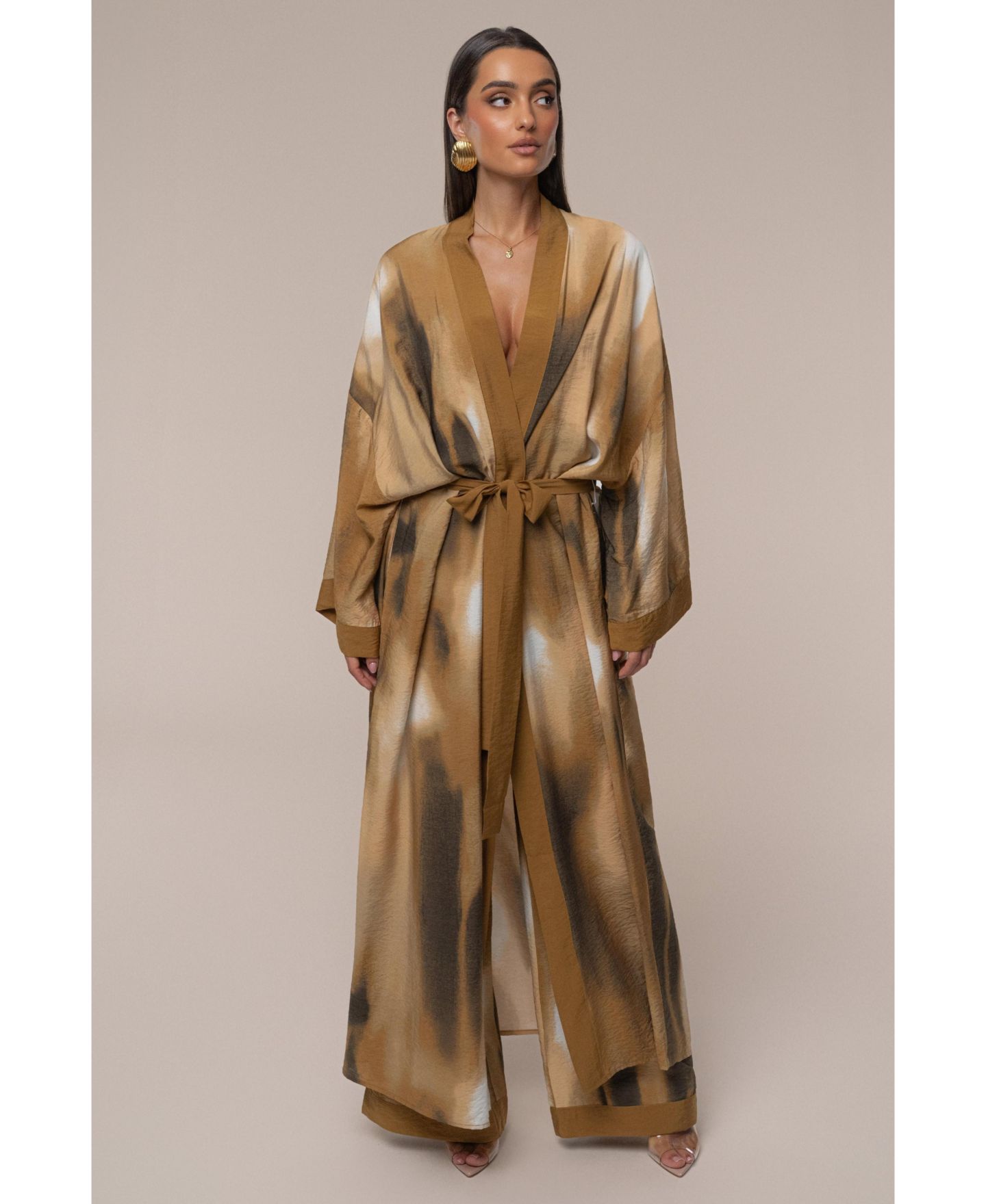 Женские куртки JLUXLABEL Desert Oasis Duster, цвет: Коричневый — фото 2