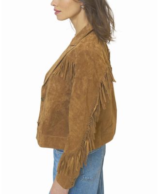Women's Atlas Genuine Suede Fringe Blazer