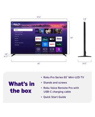 65" Class Pro Series OLED Mini-LED 4K HDR Smart TV