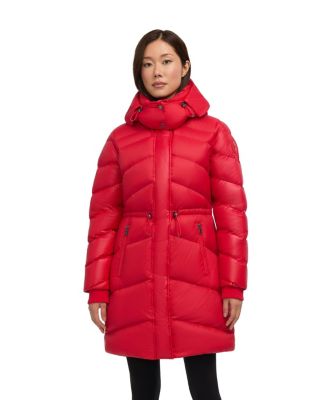 Women's Saturn Mid-Length Quilted Puffer with Removable Hood
