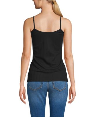 Women's Variegated Micro Rib Lace Trim Cami