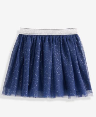 Epic Threads Girls Toddler 2T-4T Glitter Tulle Tutu Skirt Macys Exclusive - Medieval Blue 5$