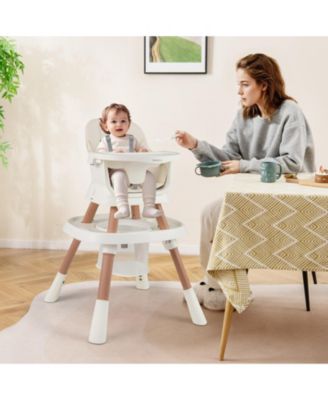 16-in-1 Baby High Chair w/ Activity Center Booster Seat Building Block Table