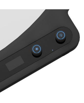 Verge Max 22" 60W Bi-Color Circular LED Light Panel, Charcoal - Includes Desk Clamp Stand with a 360deg Swing Mounting Arm and 180deg Pan