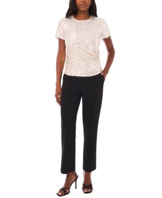 Women's Short Sleeve Side Knot Top