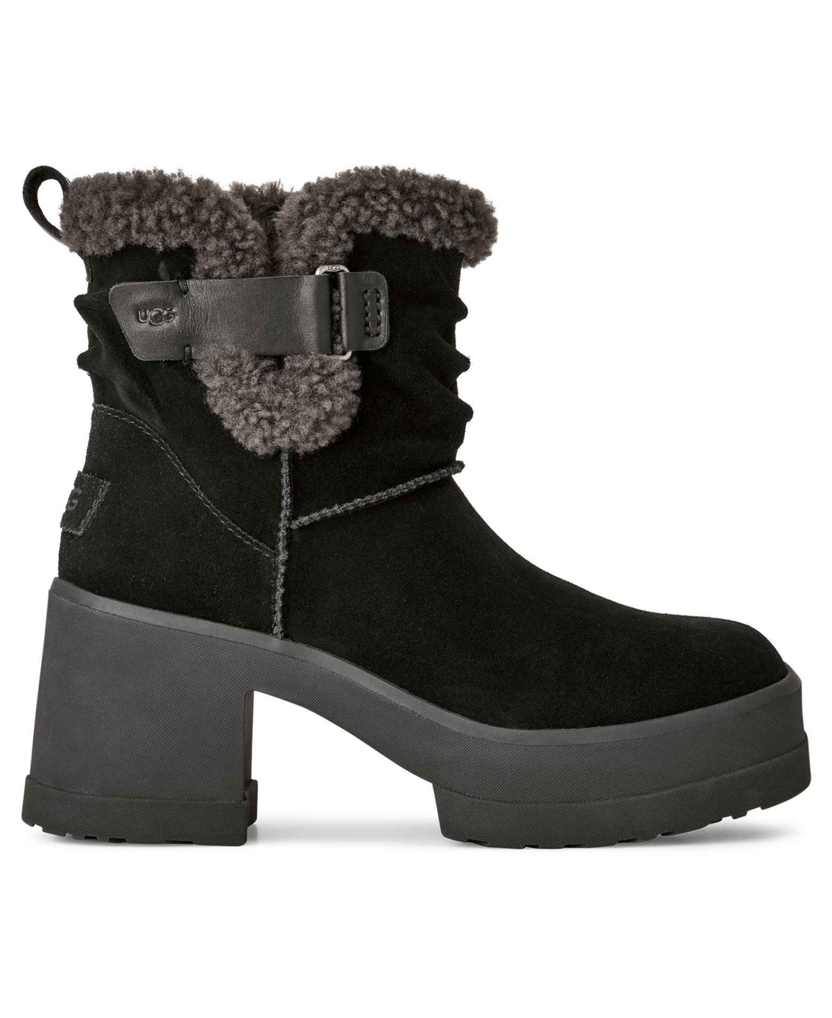 Ugg Women's Moxy Bull On Round Toe Boots In Black