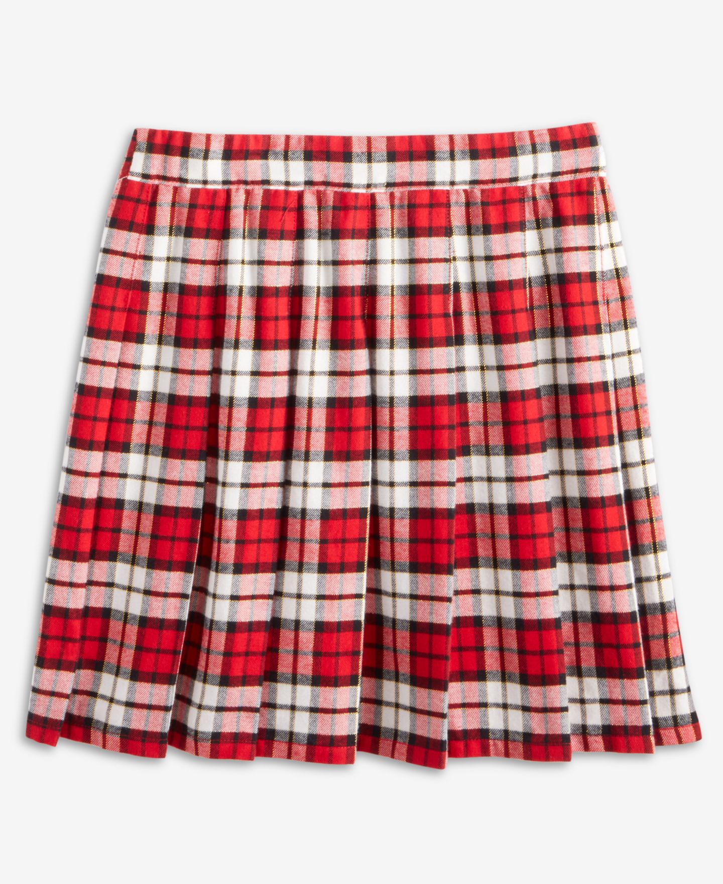 Юбка Epic Threads Pleated Plaid для девочек, цвет: Красный / Белый — фото 1