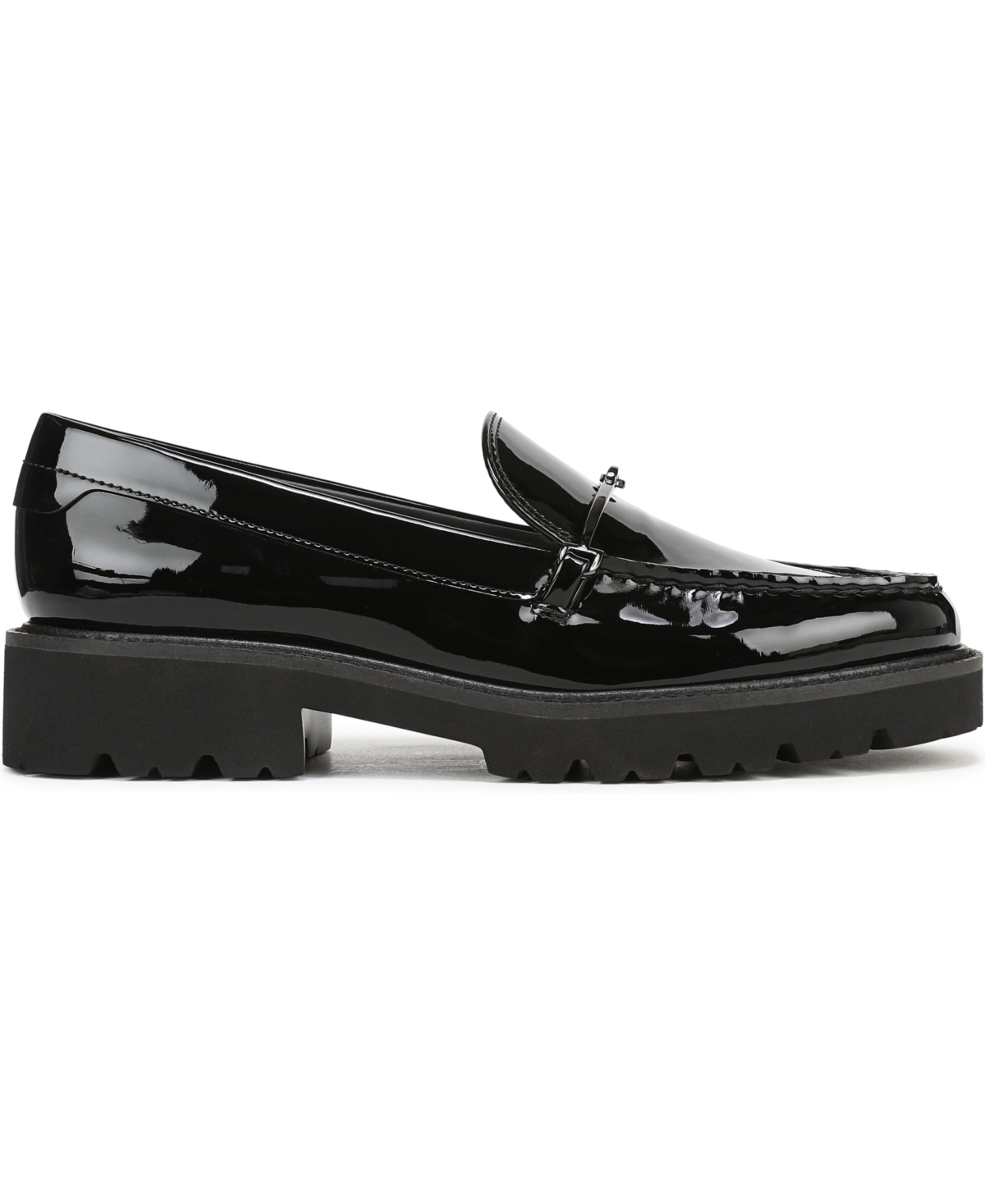 Franco Sarto Women's Senna Round Toe Lug Sole Loafers In Black