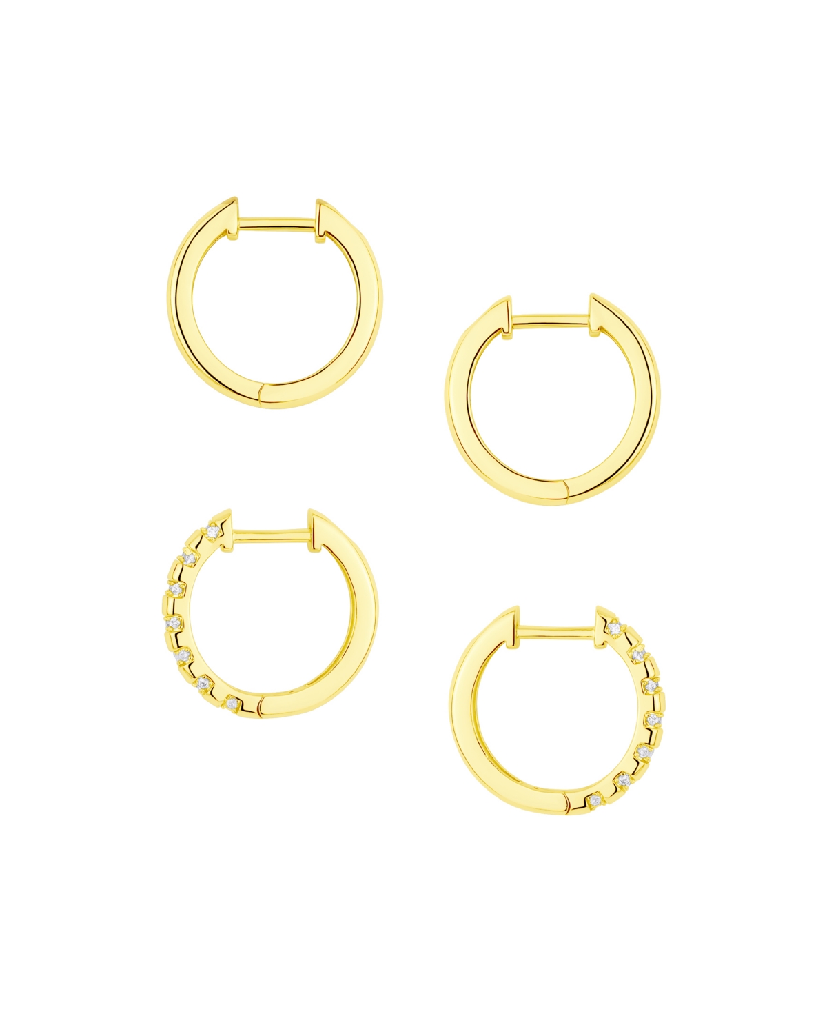 And Now This Duo Hoop Earring Set In Gold