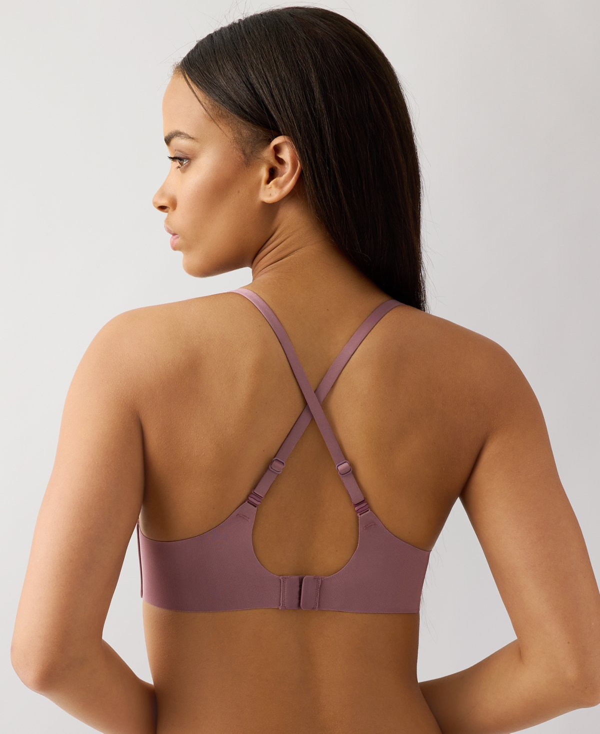 B.tempt'd By Wacoal Women's Spotlight Wire-free Contour T-shirt Bra, 956293 In Purple