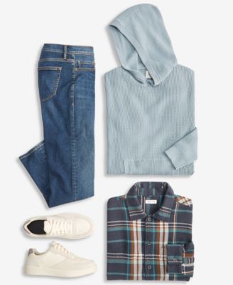 Men's Mara Straight-Fit Jeans, Waffle-Knit Hoodie & Long-Sleeve Overshirt, Macy's Exclusive