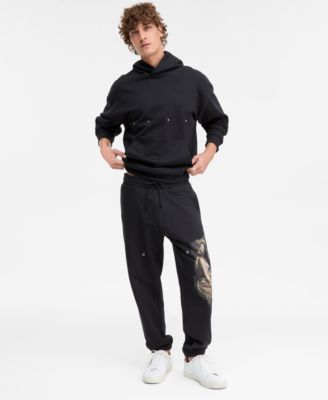 Hugo Boss - Men's Dabuno Relaxed-Fit Graphic Drawstring Pants