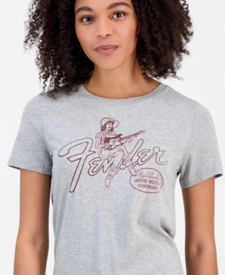 Juniors' Cotton Fender Cowgirl T-Shirt