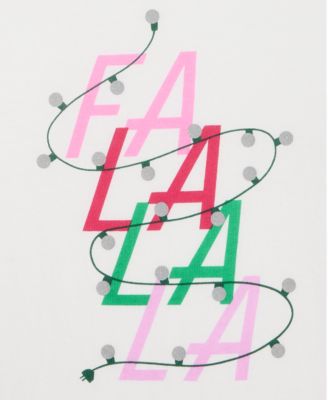 Little & Big Girls Fa La La La Graphic T-Shirt, Macy's Exclusive