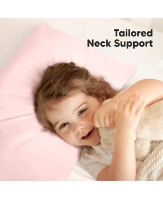 Jumbo Toddler Pillow with Pillowcase, 14X20 Soft Toddler Pillows for Sleeping, Kids Travel Pillow