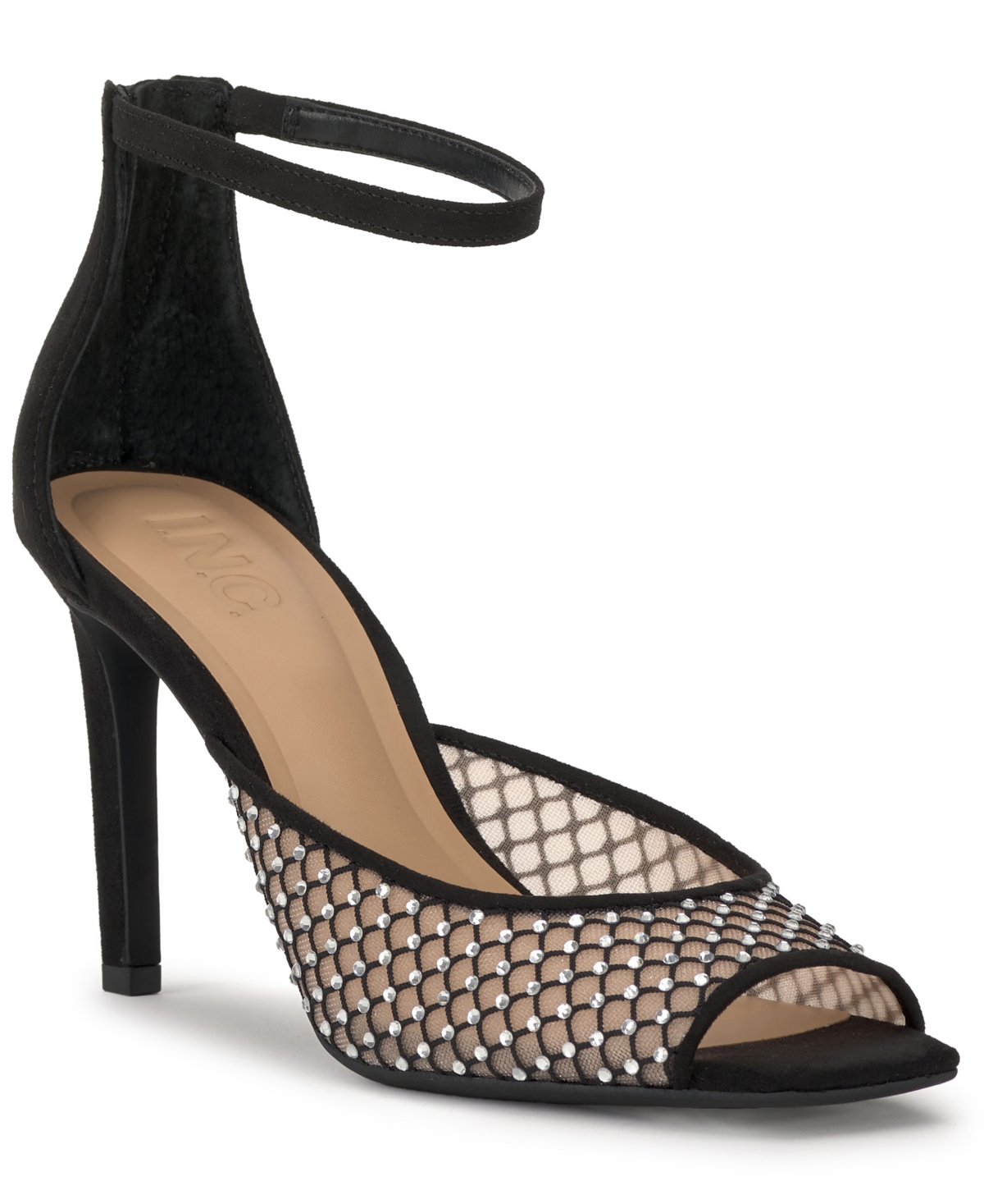 Inc International Concepts Women's Riyana Mesh Dress Sandals, Macy's Exclusive In Black