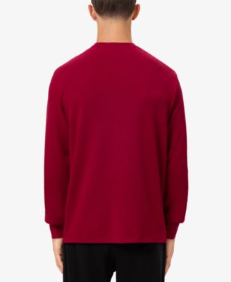 Men's Exclusive Crocodile Waffle-Knit Thermal Shirt