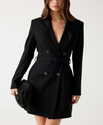 Women’s LS Zanita Stripe Long Sleeve Blazer Dress