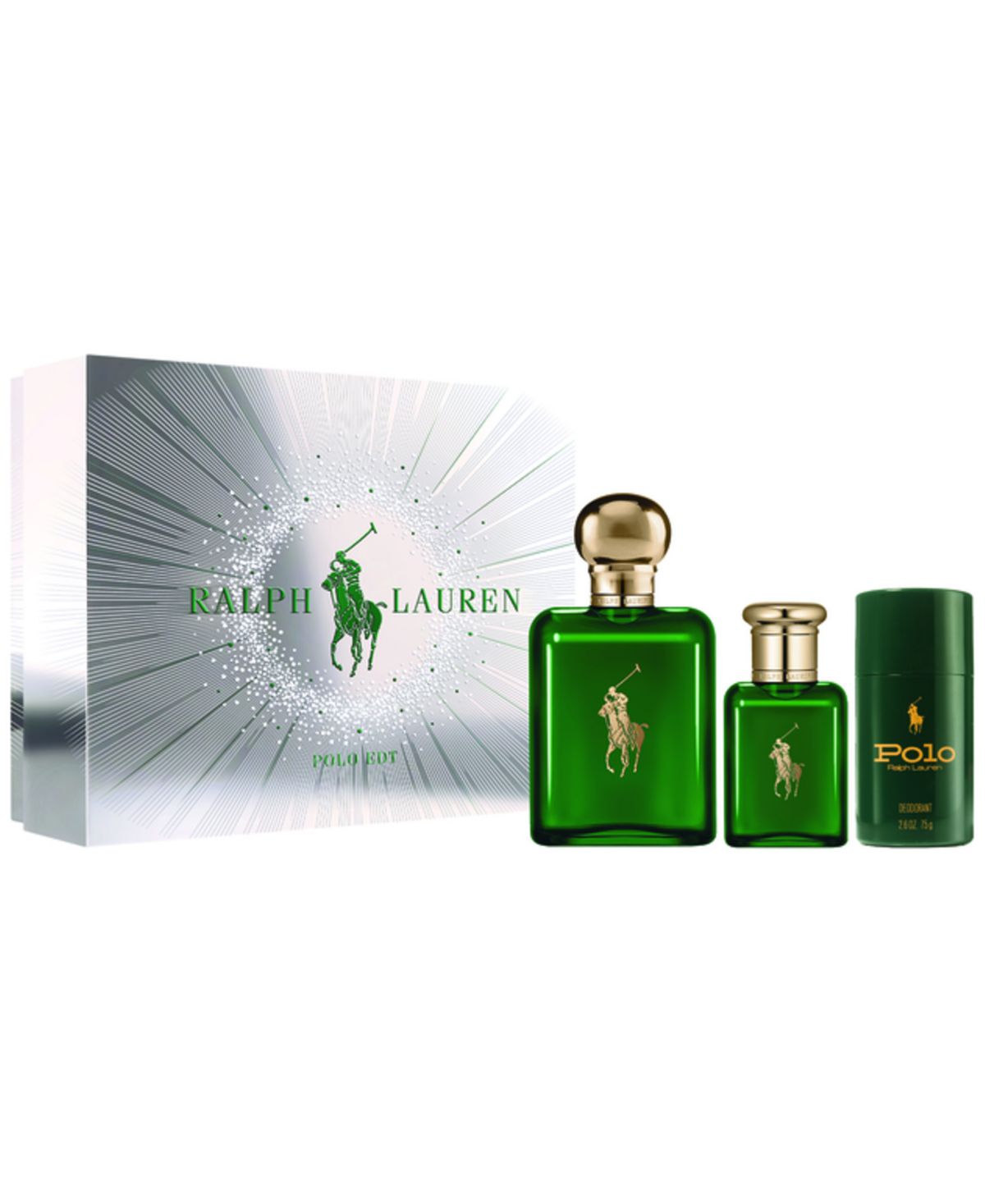 Поло, 3 шт. Подарочный набор туалетной воды, одеколона и дезодоранта