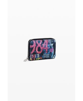 Women's Small graffiti cat wallet