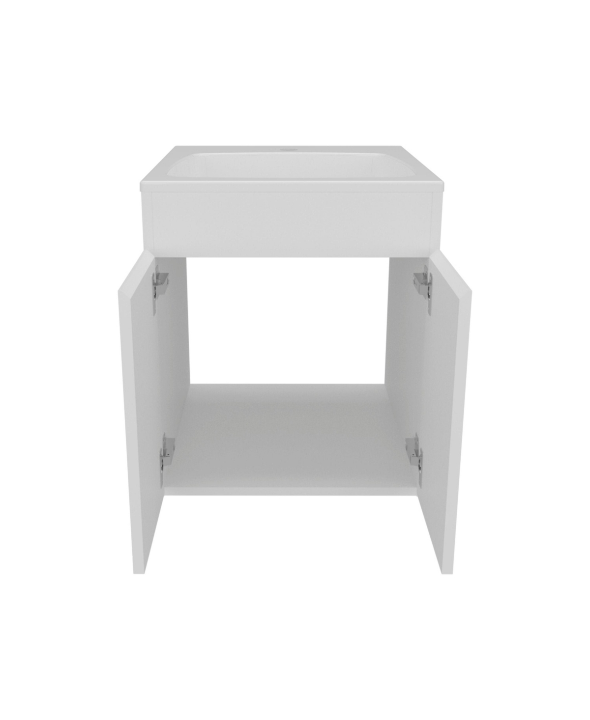 Depot E-Shop Rayle Bathroom Vanity, 2 Doors, White