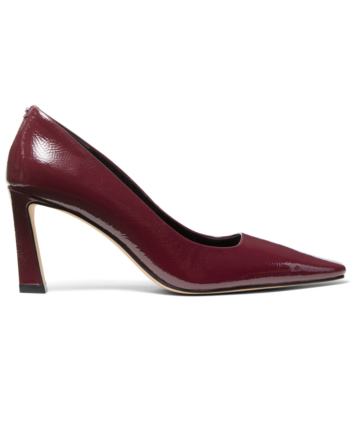 Michael Kors Darrah Crackled Patent Leather Pump In Burgundy