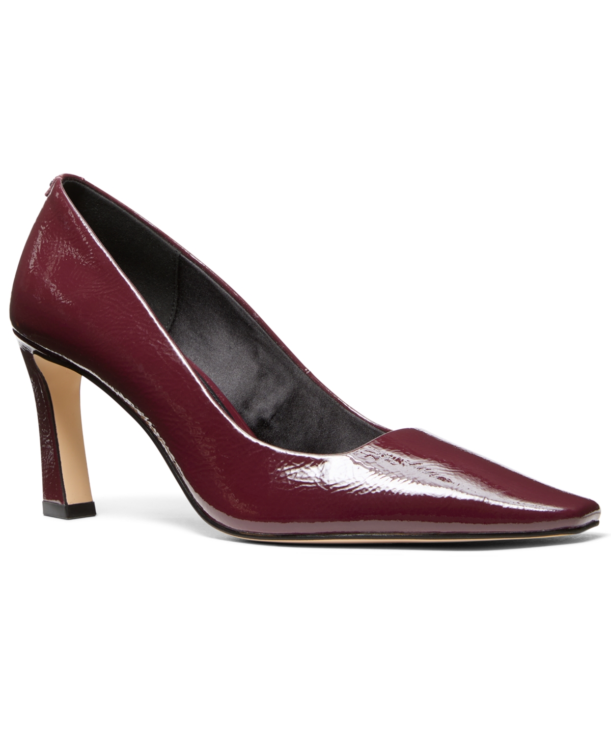 Michael Kors Darrah Crackled Patent Leather Pump In Burgundy