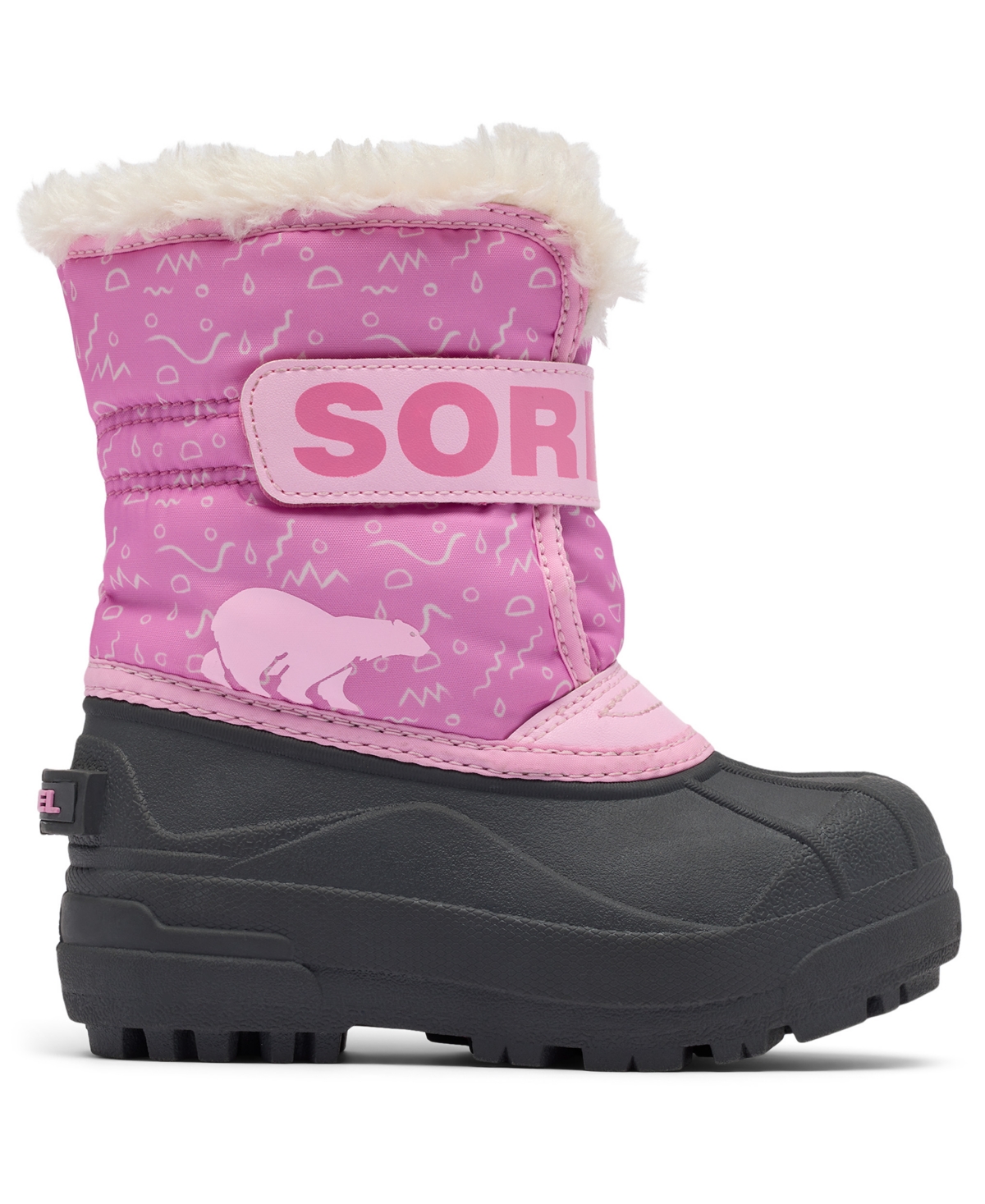 Sorel Girls' Snow Commander Cold-weather Booties In Pink
