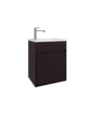 Chisana Bathroom Vanity, 1 Door, Black Wengue