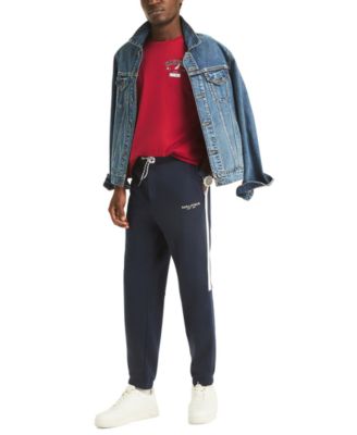 Men's Fleece Side Knit Tape Elasticated Hem Jogger