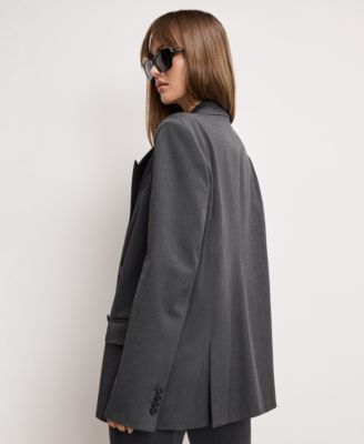 Women's Double-Breasted Oversized Blazer, Regular & Plus Size