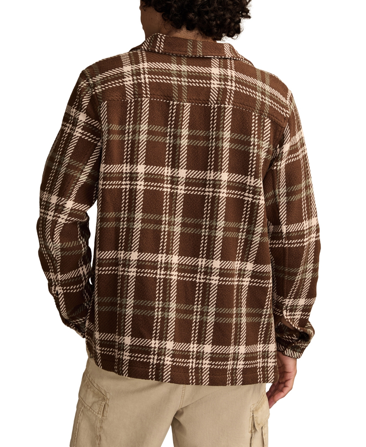 Lucky Brand Men's Twill Shirt Jacket In Brown